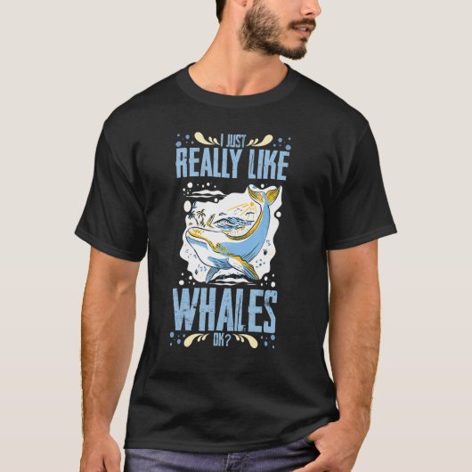 シロナガスクジラの尾 ヒゲクジラ 引用文 右 アニマ Tシャツ (正面)