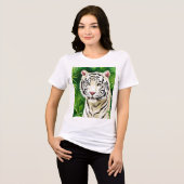 シロネコヤマネコ トライブレンドＴシャツ (正面全面)