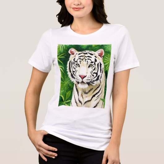 シロネコヤマネコ トライブレンドＴシャツ (正面)