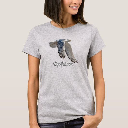 シロハヤブサTシャツ Tシャツ (正面)