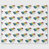 シロフォンの漫画イラスト ラッピングペーパー (フラット)