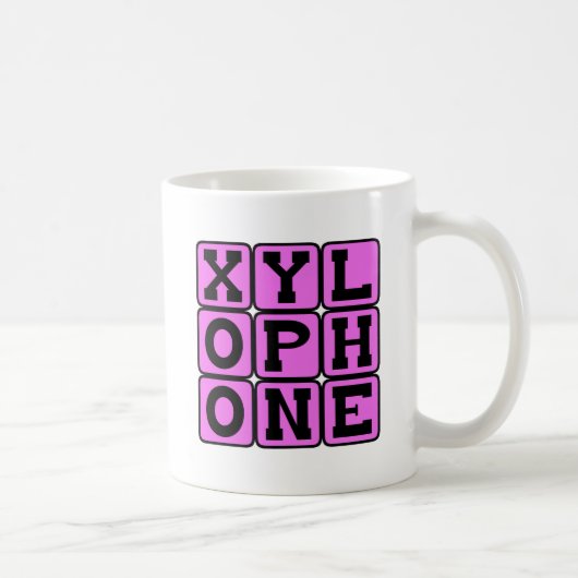 シロフォン、楽器 コーヒーマグカップ (右)