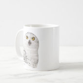 シロフクロウの似顔絵 コーヒーマグカップ (正面左)