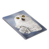 シロフクロウの似顔絵 ノートブック (右側)