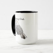シロフクロウ コーヒーマグ マグカップ (正面左)