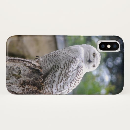シロフクロウ Case-Mate iPhoneケース (裏面(横))