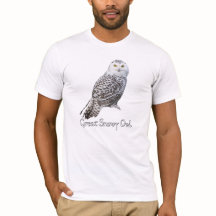 シロフクロウTシャツ