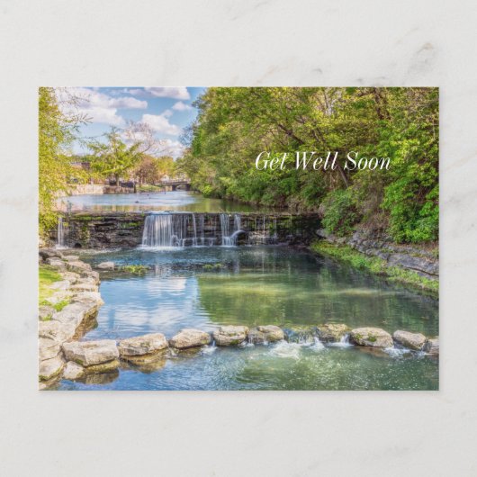 シロームスプリングス セージャー・クリークの回復祝い ポストカード (正面)