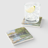 シローム春サガークリークウォーターフォールストーンコースター ストーンコースター (横)