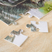 シロ・シェパード ジグソーパズル (側面)