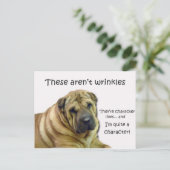 シワじゃないんだ... それは人柄の線だ ポストカード (スタンド正面)