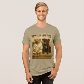 シワと波紋：感情的なサポートチーム トライブレンドＴシャツ (正面全面)