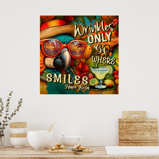 シワはスマイルがオウムだった所に行く ポスター (キッチン)