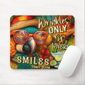 シワはスマイルがオウムだった所に行く マウスパッド (マウス)