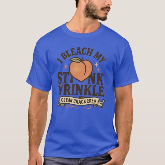 シワシワ臭いの漂白します Tシャツ (正面)