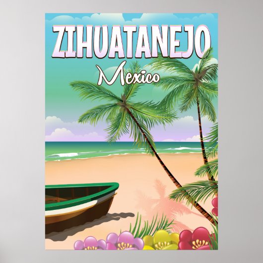 シワタネホ・メキシコのビーチバケーション・ポスター ポスター (正面)