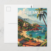 シワタネホ メキシコ 旅行 アート ヴィンテージ ポストカード (正面/裏面)