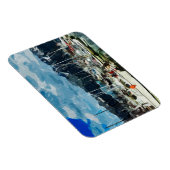 シワードアラスカの居住区抽象芸術印象主義 マグネット (右側)