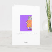 シワ詩おもしろい誕生日カード カード (裏面)