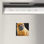 シワ、シャール中国のペイ子犬 マグネット (インサイチュ (食洗機))