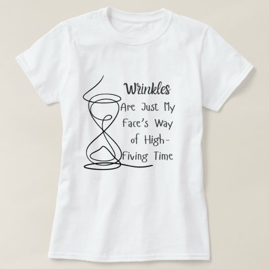 シワ – 高5倍 Tシャツ (デザイン正面)