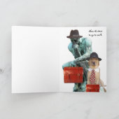 シンおもしろいカー・アンド・ドッグ卒業 カード (内部)