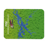 シンアンジャンリザーバー中国の地図 マグネット (横)