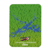 シンアンジャンリザーバー中国の地図 マグネット (縦)