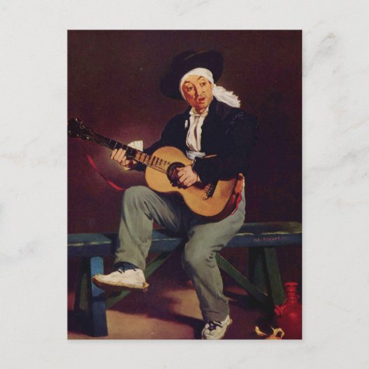 シンガスペインのー – Edouard Manet ポストカード (正面)