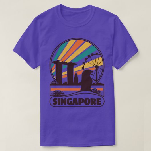 シンガポールからこんにちは Tシャツ (デザイン正面)
