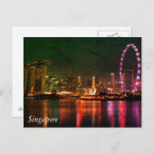 シンガポールからの挨拶 ポストカード (正面/裏面)