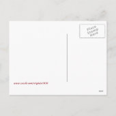 シンガポールからの聖降誕祭お目出度う シーズンポストカード (裏面)