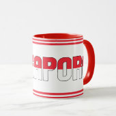 「シンガポールとシピン」愛国的なコーヒー マグカップ (正面右)