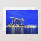 シンガポールのウォーターフロント葉書 ポストカード (正面/裏面)
