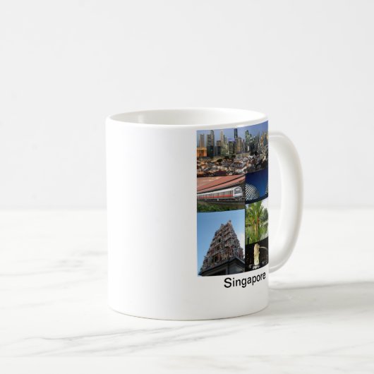 シンガポールのクラシックのマグ コーヒーマグカップ (正面右)