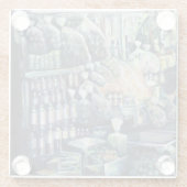 シンガポールのゴールを移動 ガラスコースター (裏面)