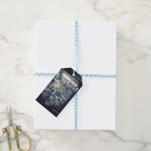 シンガポールのゴールを移動 ギフトタグ (より糸付き)