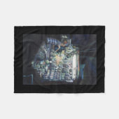 シンガポールのゴールを移動 フリースブランケット (正面(横))