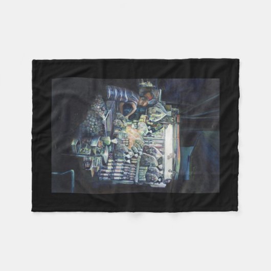 シンガポールのゴールを移動 フリースブランケット (正面(横))