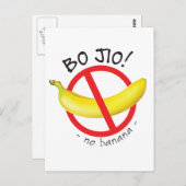 シンガポールのシンガポール – ボー・ジオ – いいえ招待状、いいえバナナ ポストカード (正面/裏面)