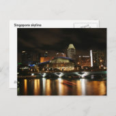 シンガポールのスカイライン ポストカード (正面/裏面)