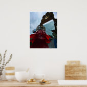 シンガポールのチャイナタウンの祭りランタン ポスター (キッチン)