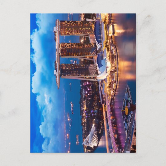 シンガポールのフレキシブル葉書 ポストカード (正面)