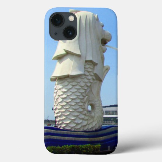 シンガポールのマーライオン Case-Mate iPhoneケース (裏面)