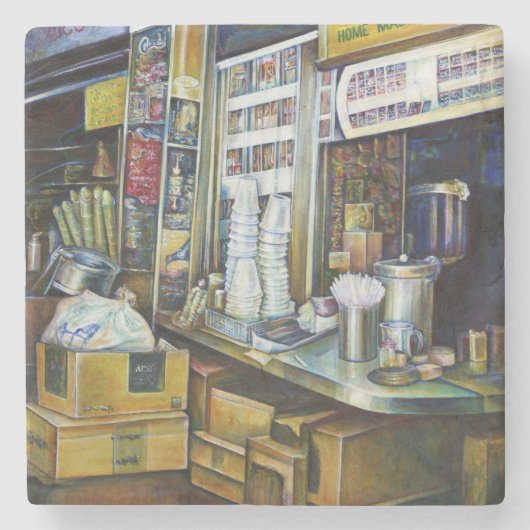 シンガポールの光の部隊にエミショナルに荷電 ストーンコースター (正面)