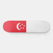 シンガポールの国旗 スケートボード (横)