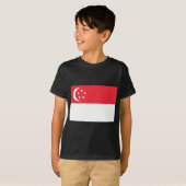 シンガポールの国旗 Tシャツ (正面フル)