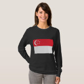 シンガポールの国旗 Tシャツ (正面フル)