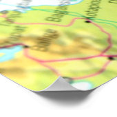 シンガポールの地図 ポスター (角)