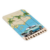 シンガポールの地図 マグネット (右側)